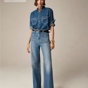 J. Crew High Rise Blue Jeans